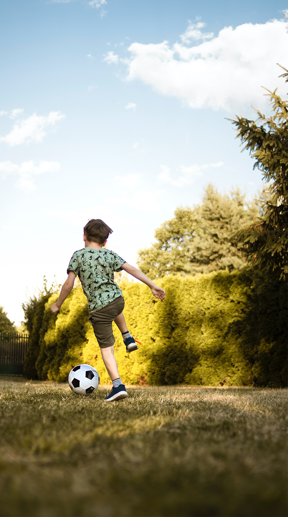 Beeld bij voetbalactiviteiten