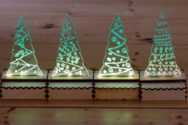 FabLab workshop: Kerstlampje maken