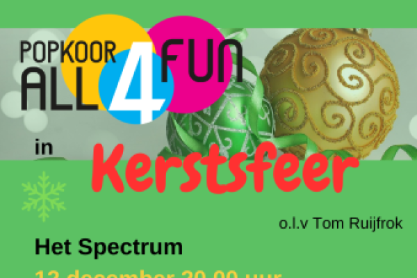 All4fun in kerstsfeer